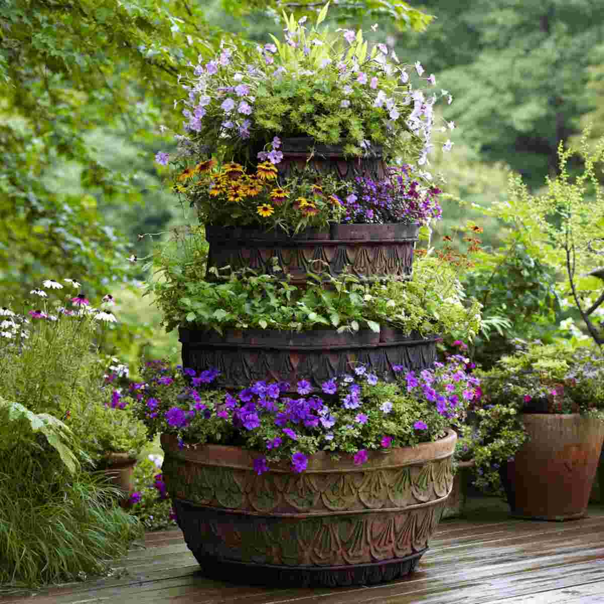 Wildflower Clay Pot Cooling Tower
