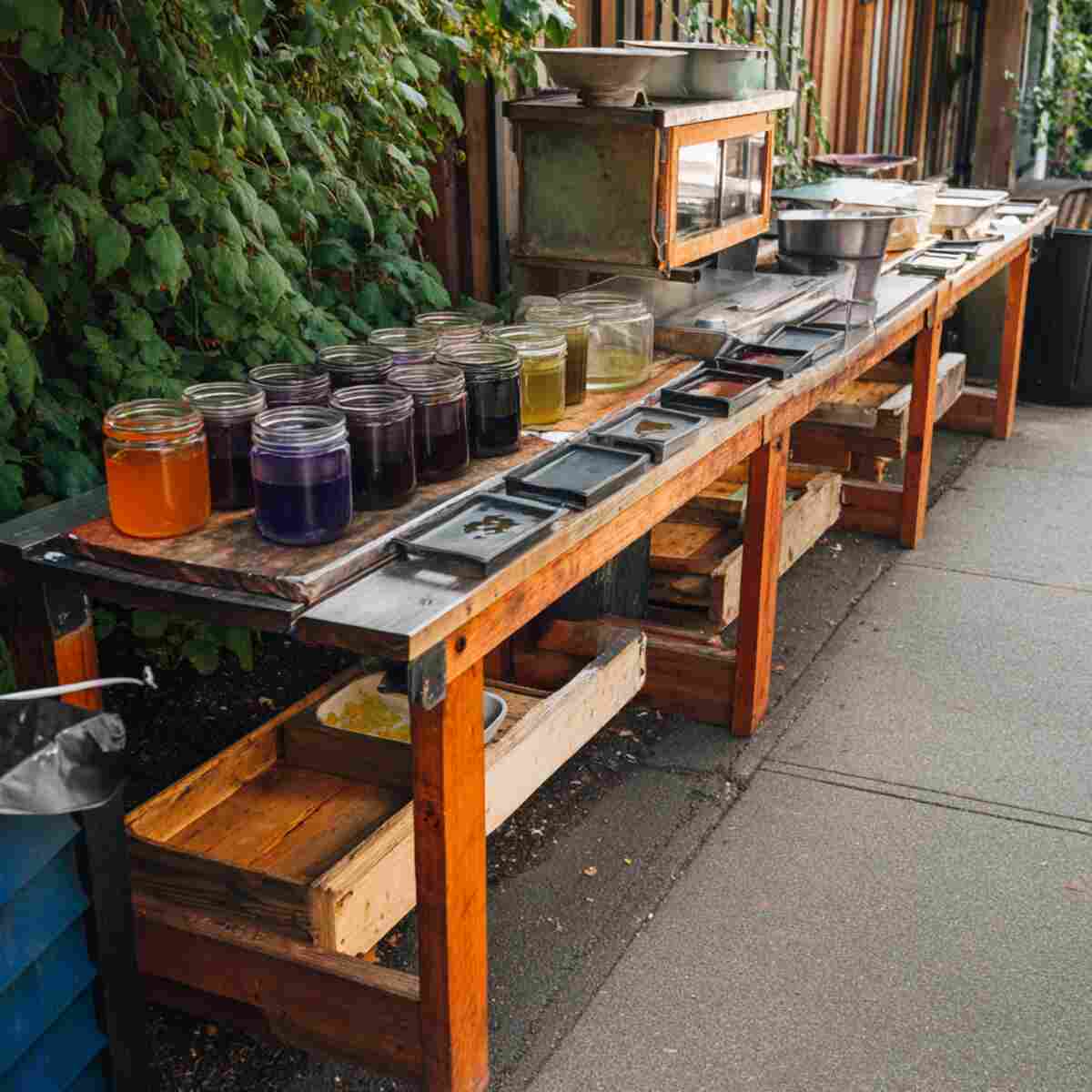 Natural Dye Extraction Bench