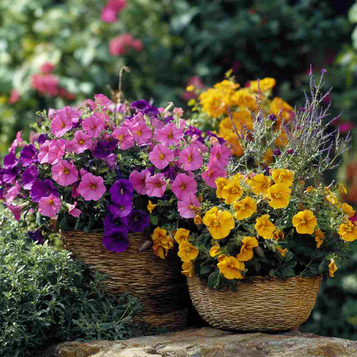 Flowering Annuals (Petunias, Marigolds, Pansies)