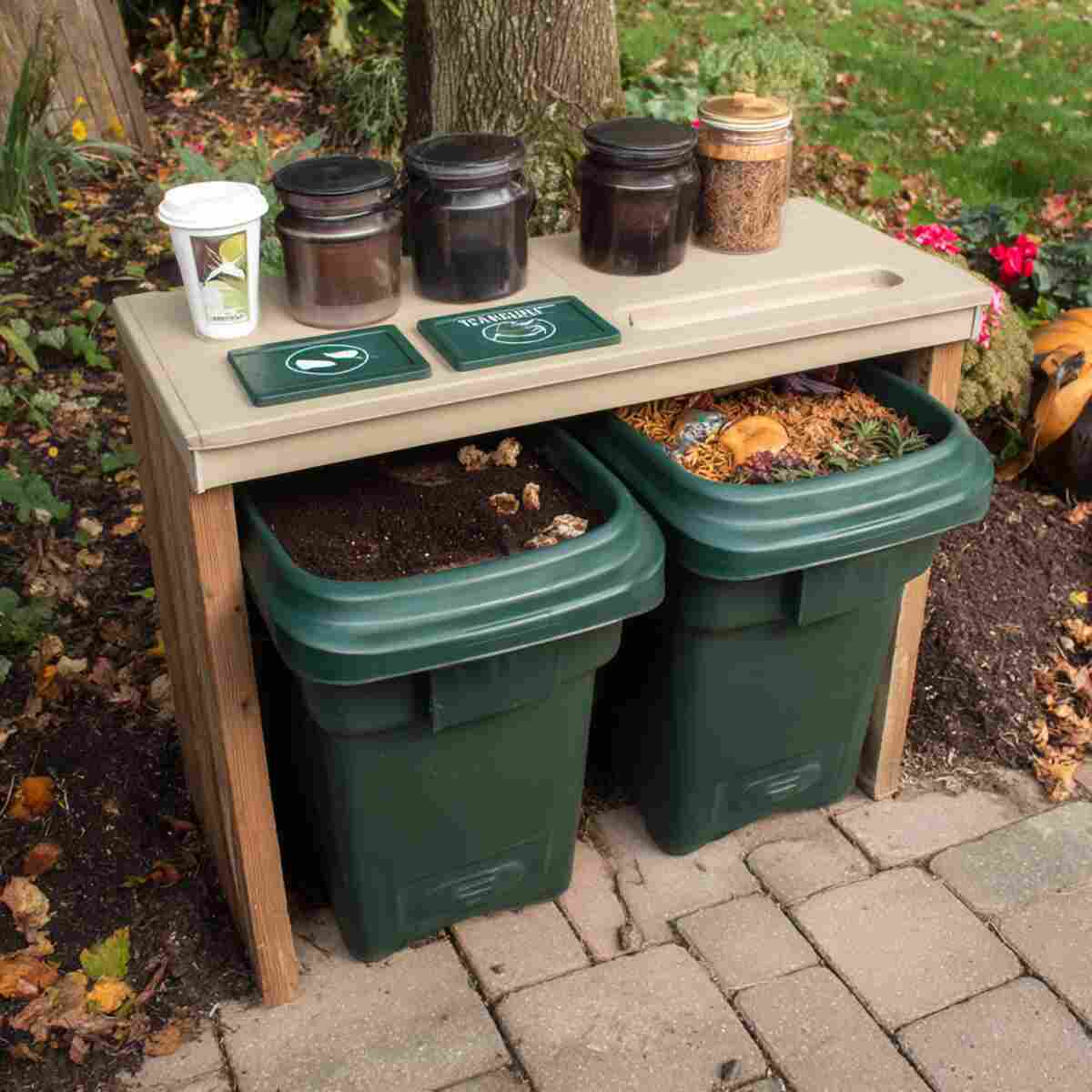 Worm Composting Bin Station