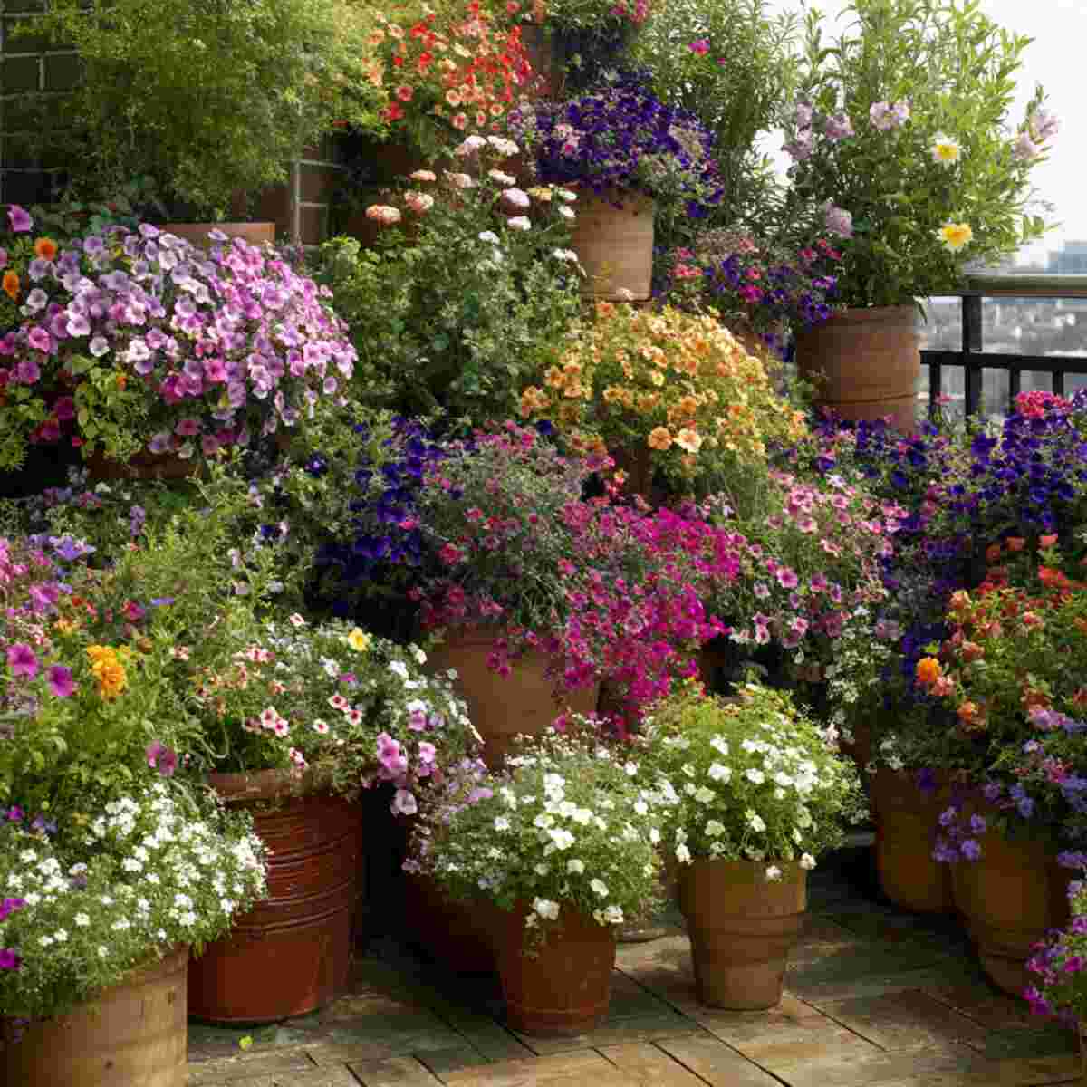 Mixed Flowers Cooling Tower

