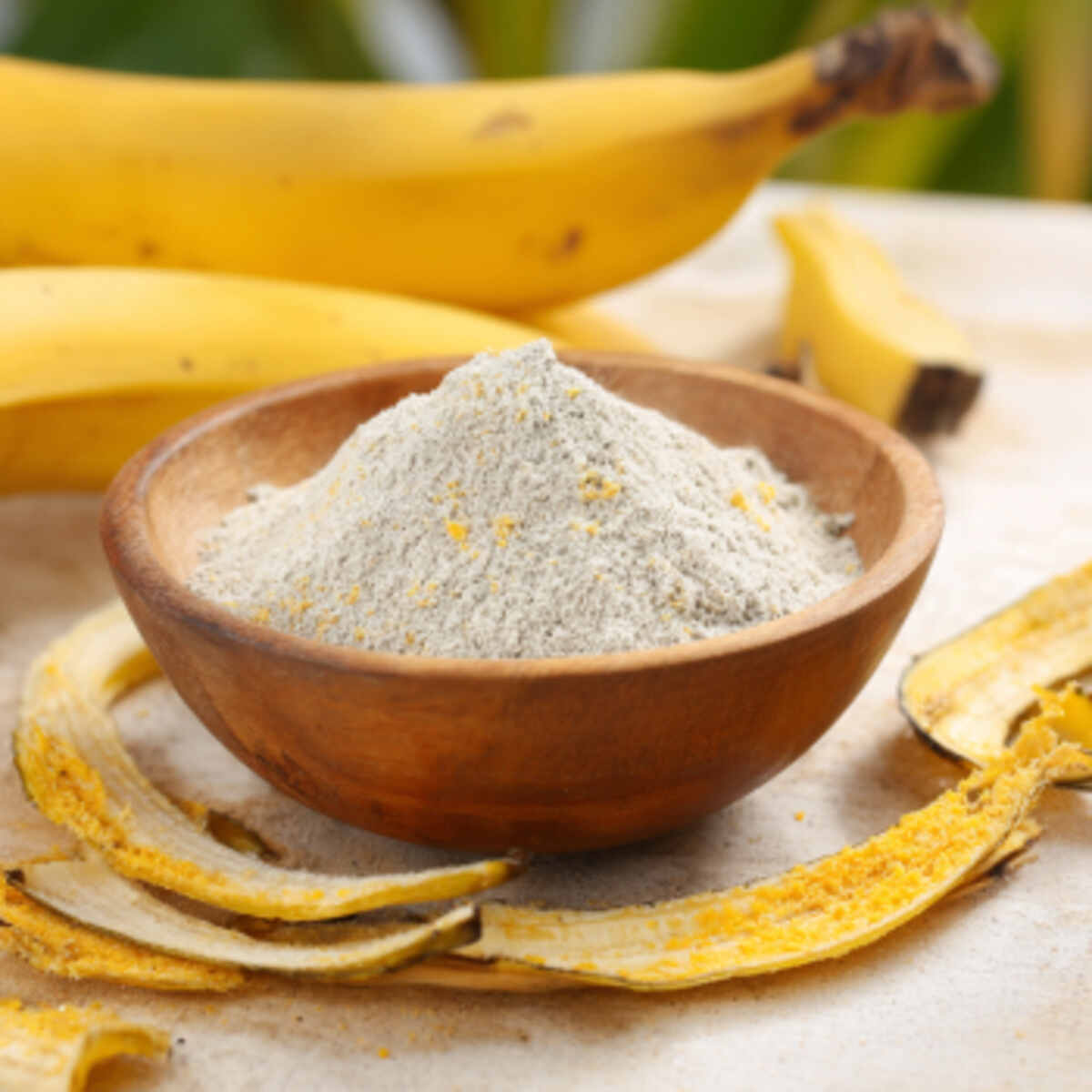 Banana peel ash for potassium bo