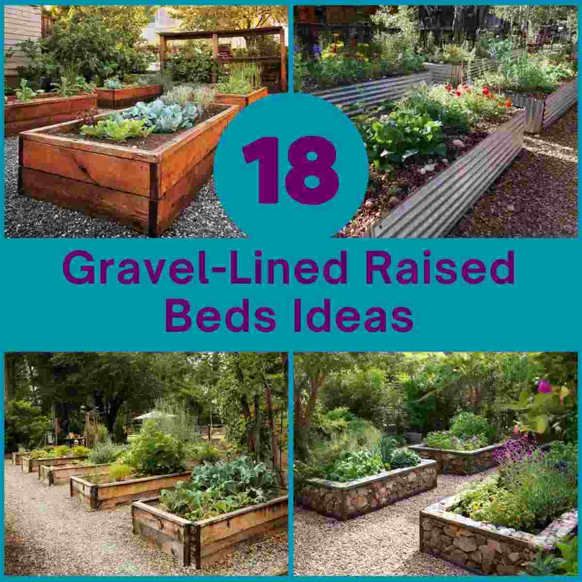 Gravel-Lined Raised Beds Ideas