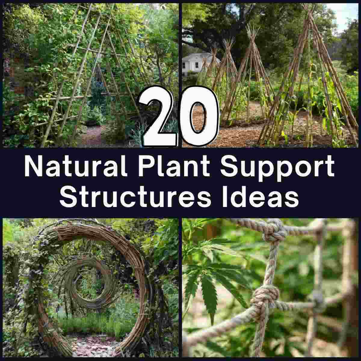 Natural Plant Support Structures Ideas