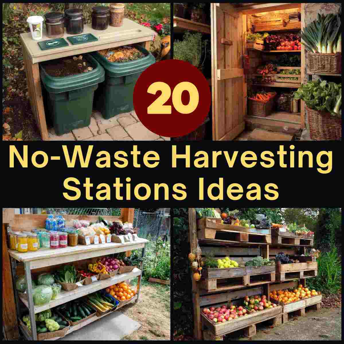 No-Waste Harvesting Stations Ideas