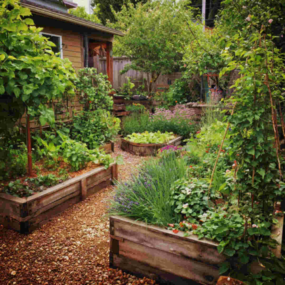 Raised Bed Food Forest