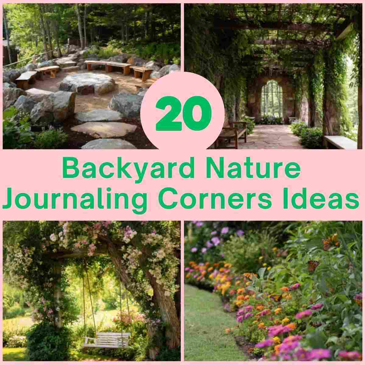 Backyard Nature Journaling Corners Ideas
