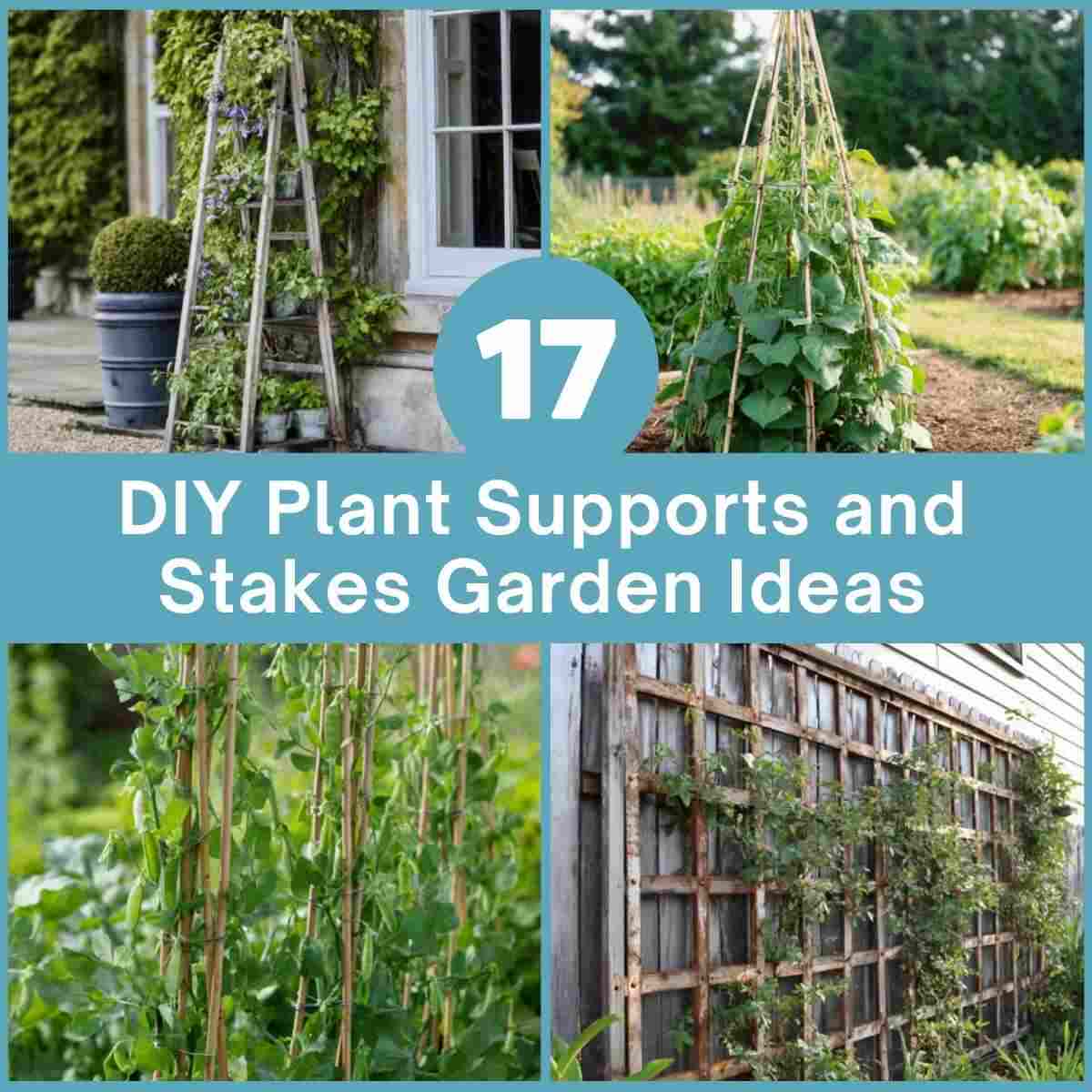 DIY Plant Supports and Stakes Garden Ideas