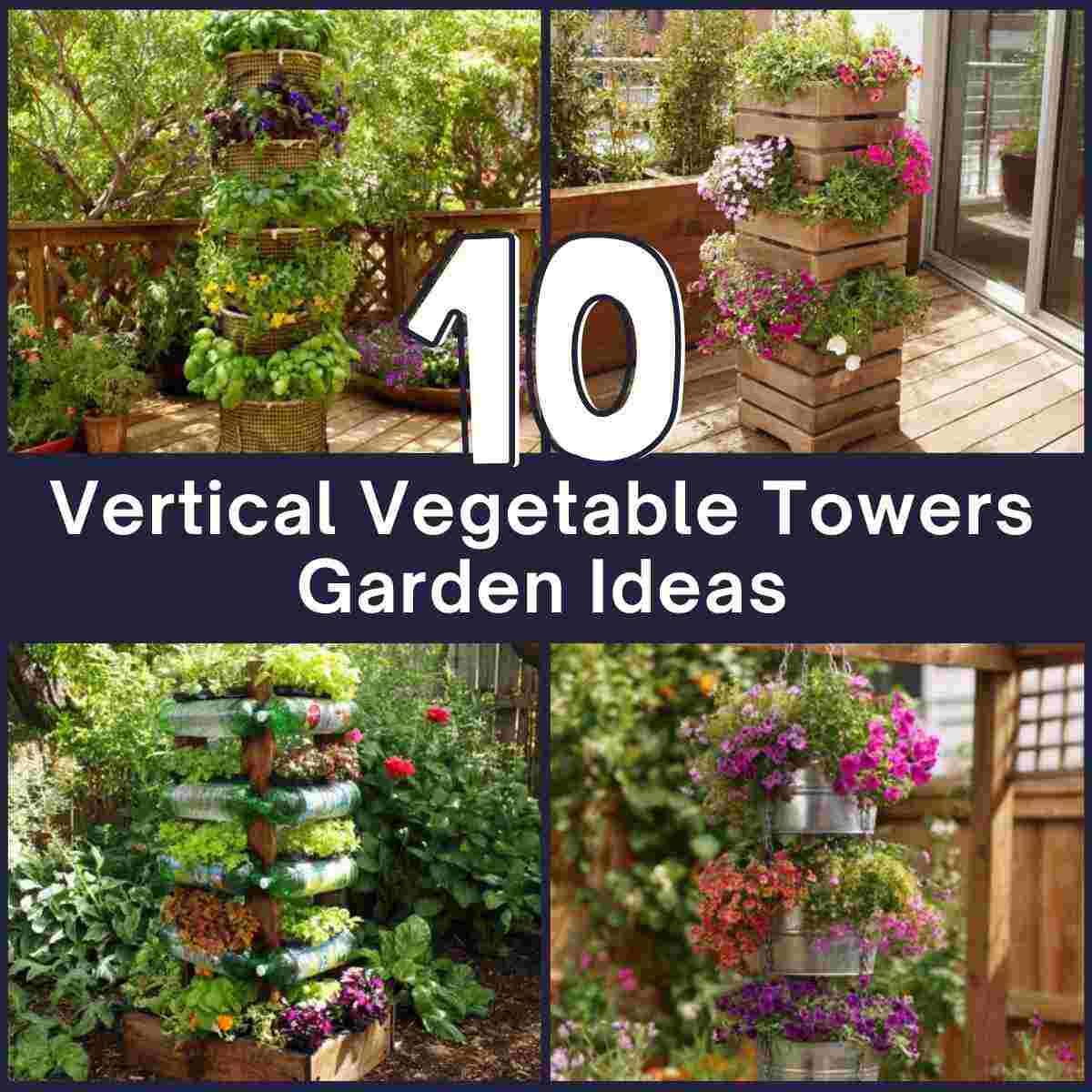 Vertical Vegetable Towers Garden Ideas
